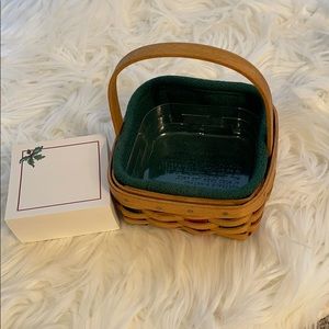 Longaberger Christmas Note Basket holiday helper